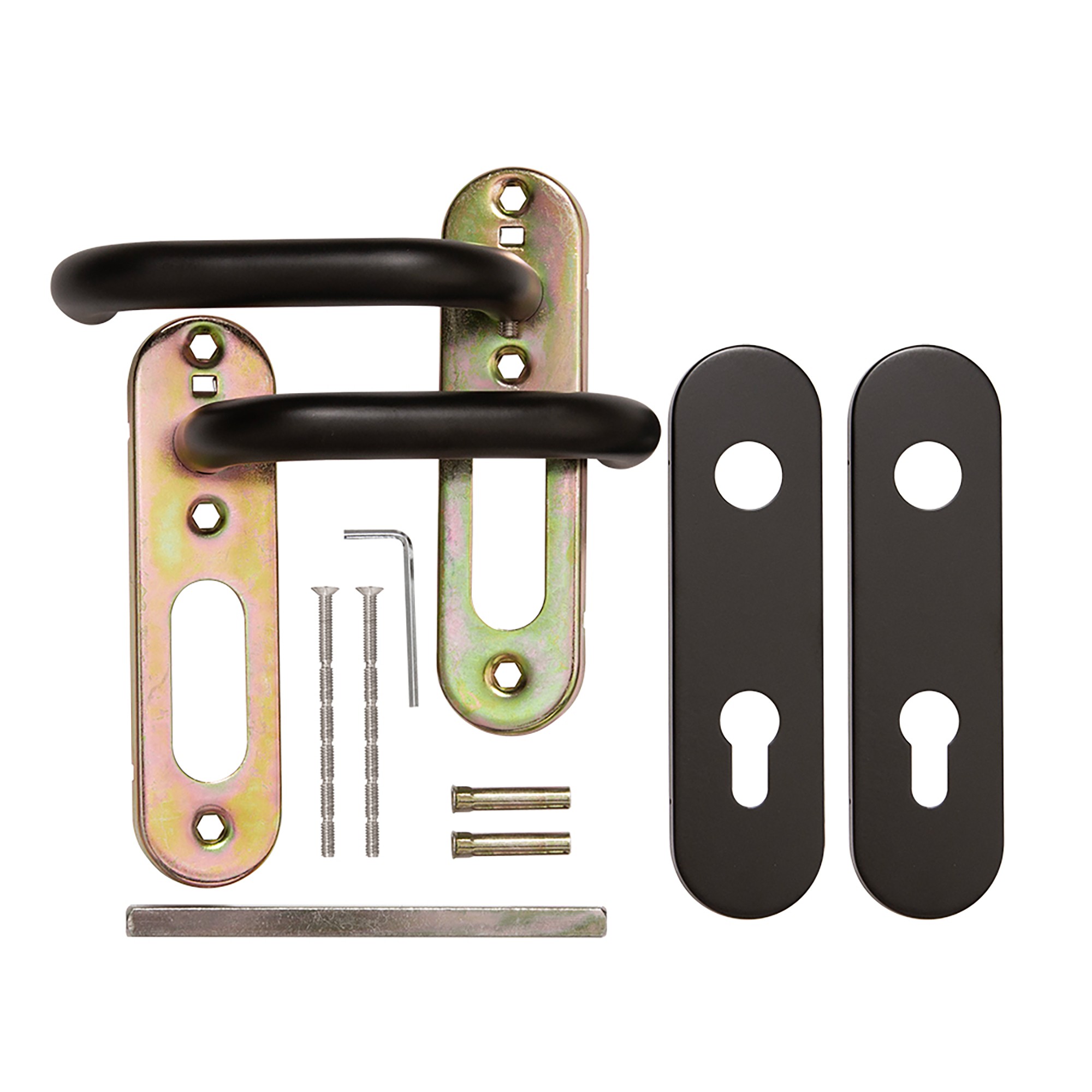 Ручка Fuaro (Фуаро) дверная FP.DH72.0433 SS 201 BLACK с пружиной, нержавейка 201, черный, квадрат 9x140 мм Ручка Fuaro (Фуаро) дверная FP.DH72.0433 SS 201 BLACK с пружиной, нержавейка 201, черный, квадрат 9x140 мм