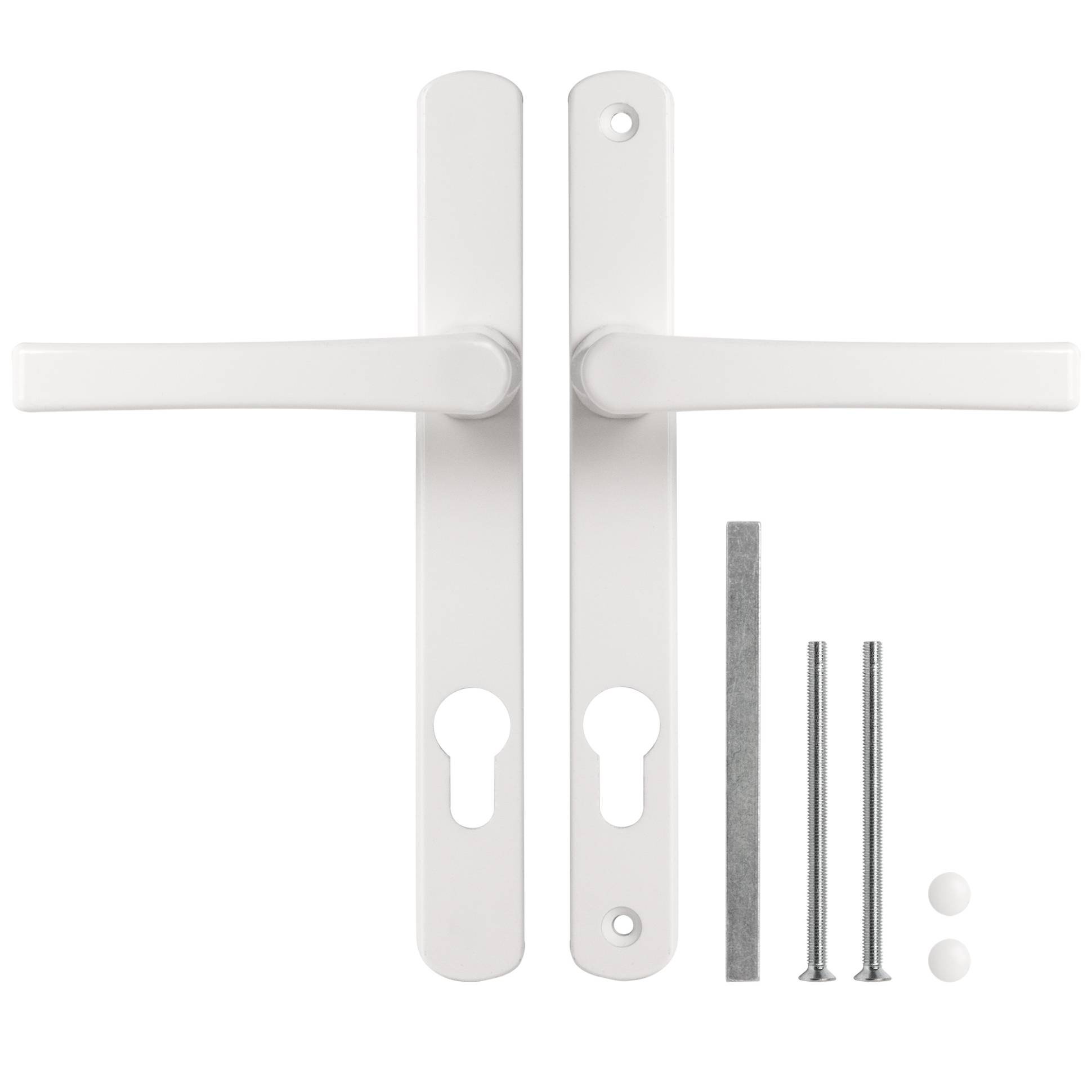 Ручка Punto (Пунто) на планке HANDLE.85.25.67-75 RAL 9016 белый 