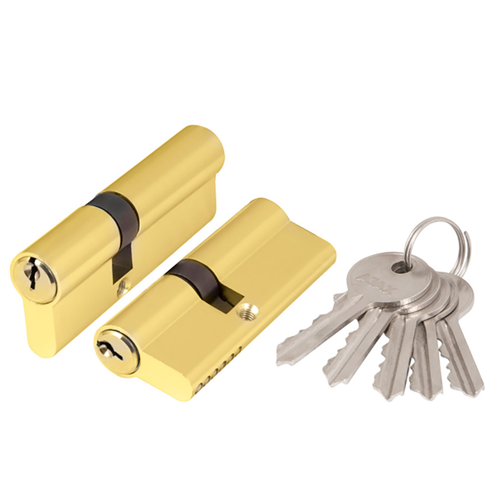 Цилиндровый Ajax (Аякс) механизм (AX100/70) AX1000Key70 (30+10+30) PB латунь Цилиндровый Ajax (Аякс) механизм (AX100/70) AX1000Key70 (30+10+30) PB латунь