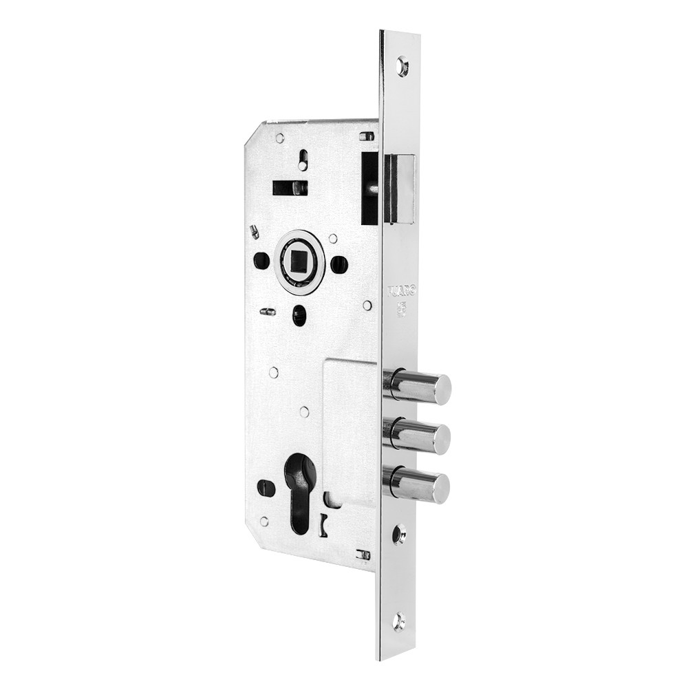 Корпус Fuaro (Фуаро) врезного замка с защёлкой DD900/C-45.85.3MR (900 3MR/CP W/B) CP хром 