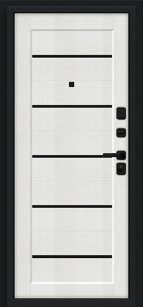 Борн/SBlack Букле черное/Bianco Melinga