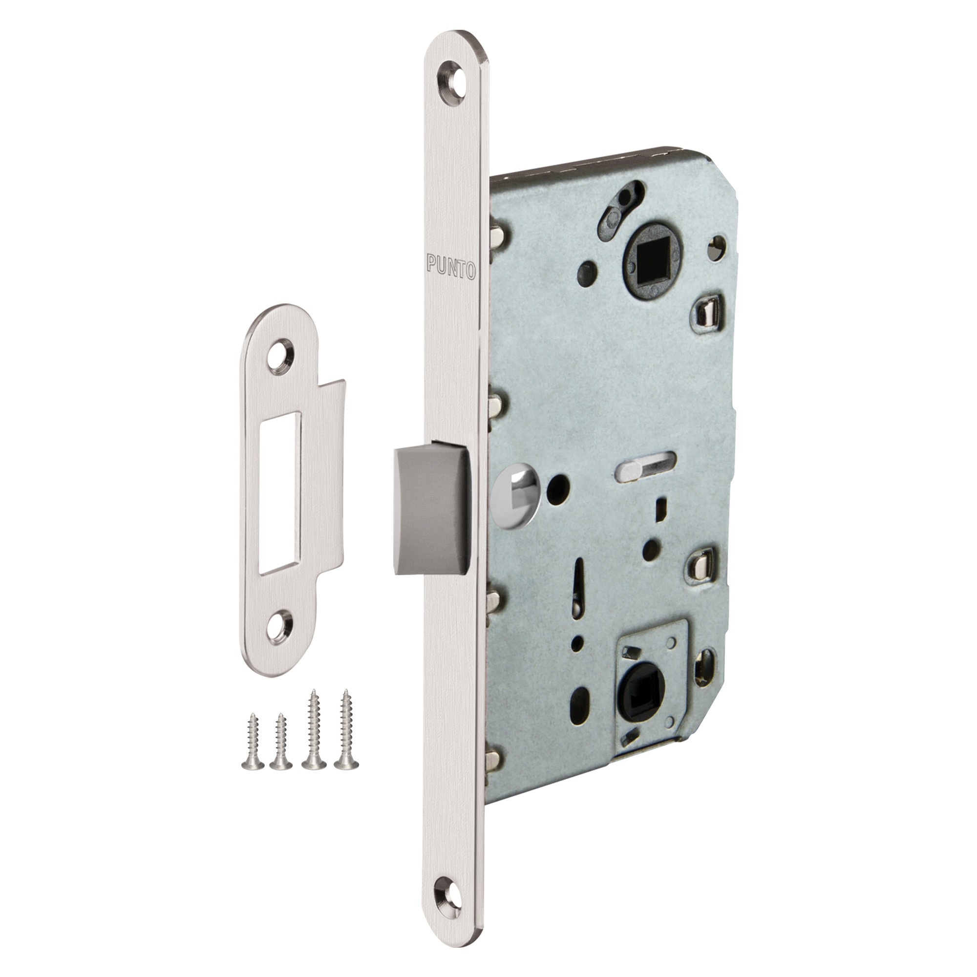 Защелка Punto (Пунто) врезная LM/PL96WC-50/BL SN (мат.никель) Защелка Punto (Пунто) врезная LM/PL96WC-50/BL SN (мат.никель)
