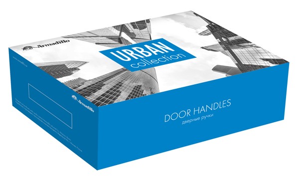 Ручка Armadillo (Армадилло) раздельная R.URB52.SQUID (SQUID URB9) SN-3 матовый никель 