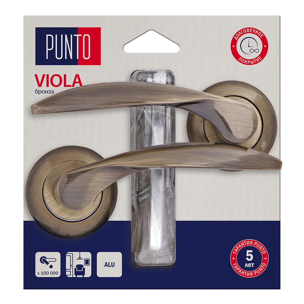 Ручка Punto (Пунто) раздельная LM/A R.TL54.VIOLA/HD ABG-6 бронза 