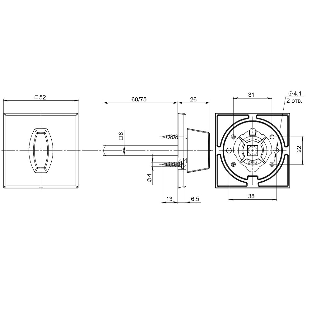Ручка Fuaro (Фуаро) поворотная BKW8x75.K.RL52 (BKW8x75 RL) ABG-6 зелёная бронза 