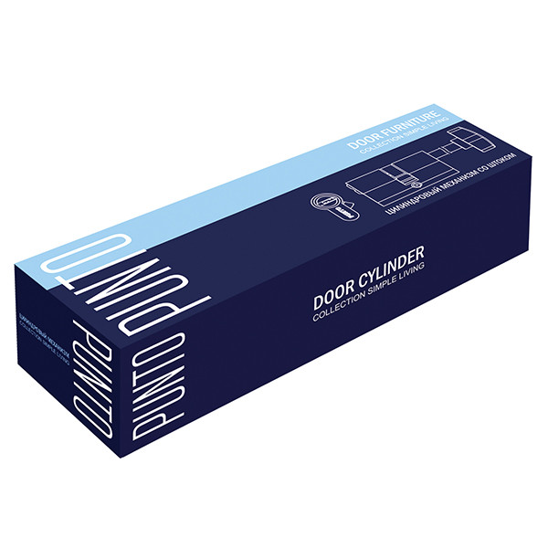 Цилиндровый Punto (Пунто) механизм (Z407/75) Z4007Tang75(40+10+25) со штоком CP хром 