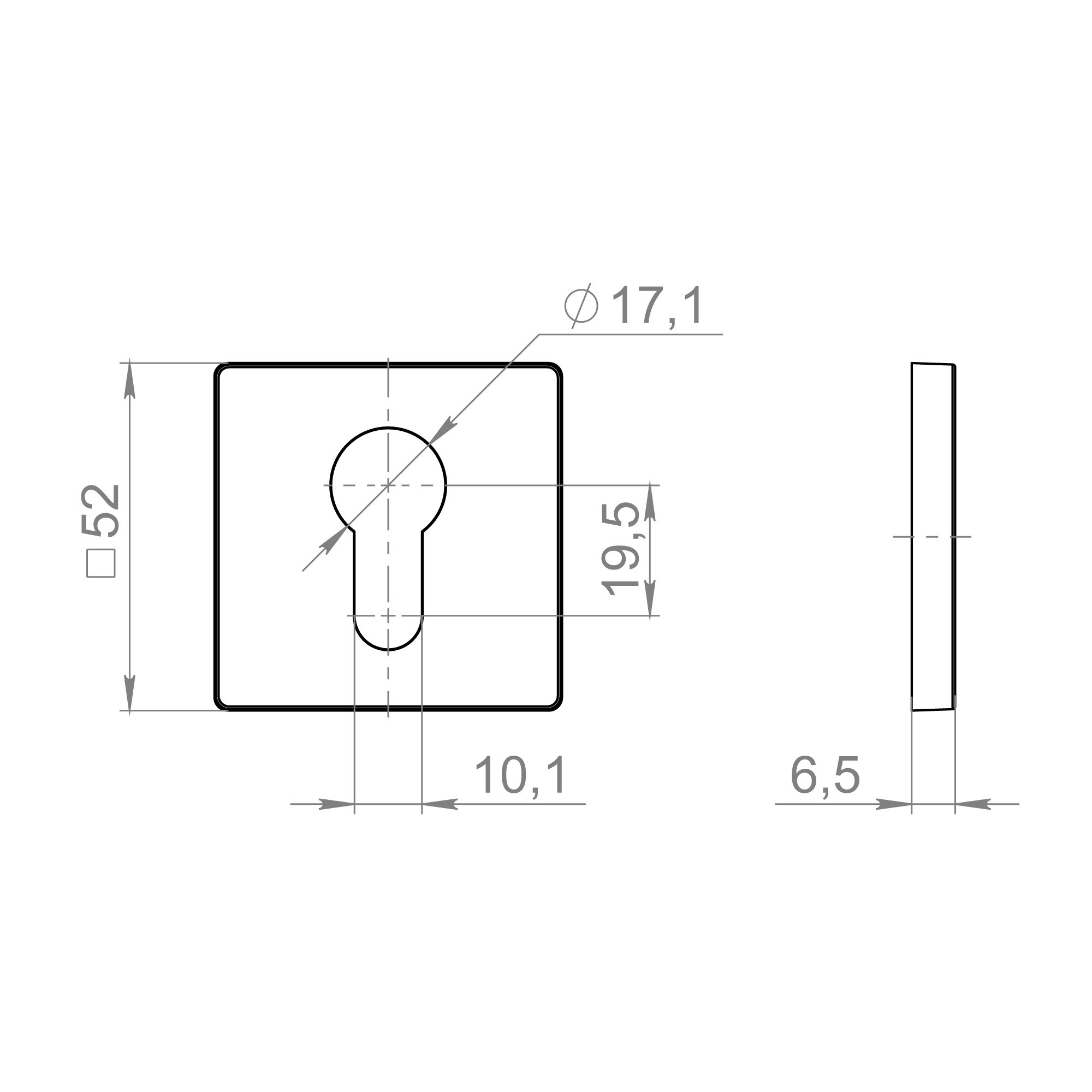 Накладка Fuaro (Фуаро) на цилиндр ET.K.ZL52 SSC-16 сатинированный хром Накладка Fuaro (Фуаро) на цилиндр ET.K.ZL52 SSC-16 сатинированный хром