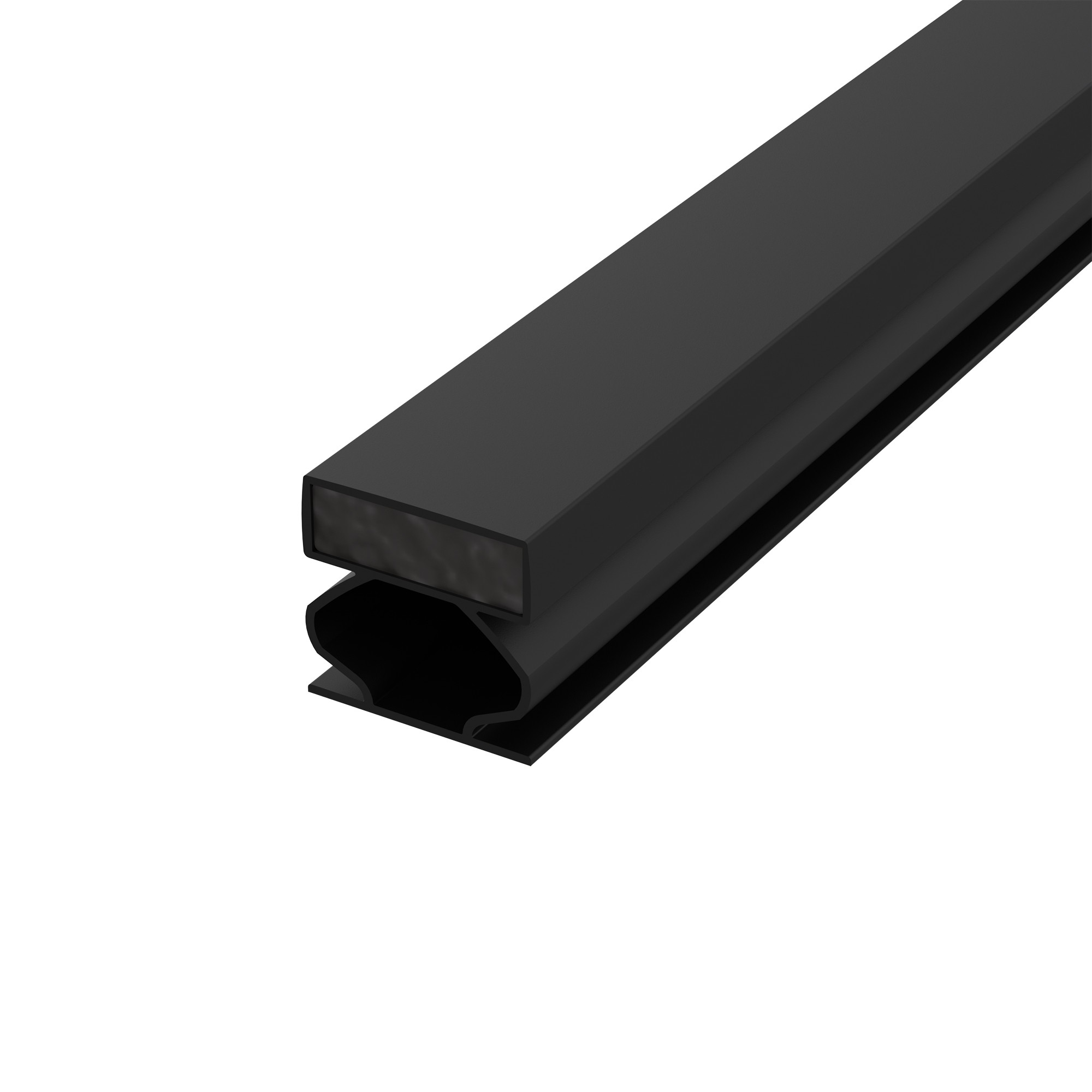 Уплотнитель Fuaro (Фуаро) магнитный самоклеящийся инкапсулированный ADH/M-14,5x12,5 мм, черн. 2,1 м (70 шт. в упак 