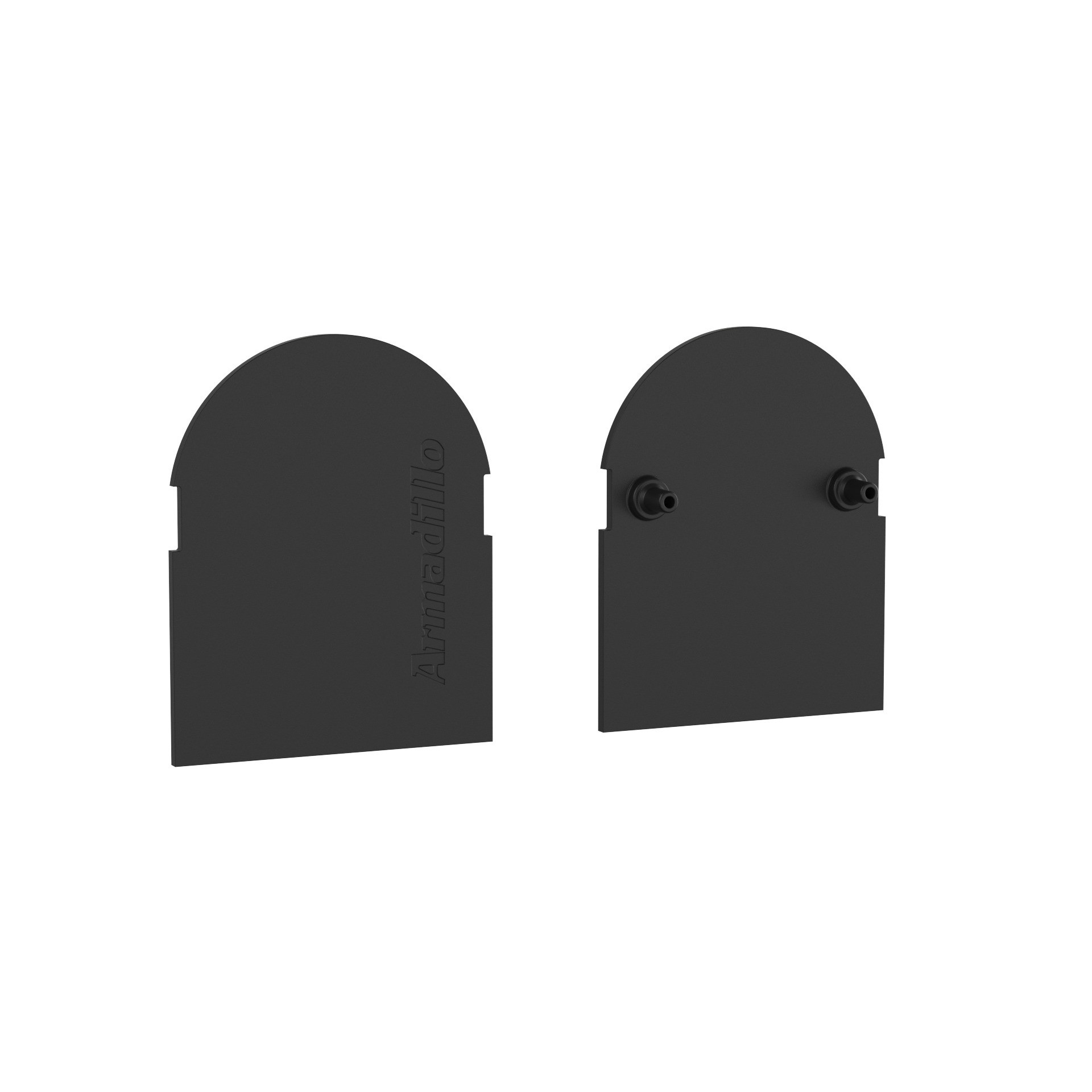Декоративная накладка Armadillo (Армадилло) для скрытой петли U3D7000 2шт. (DOOR) BL черный 