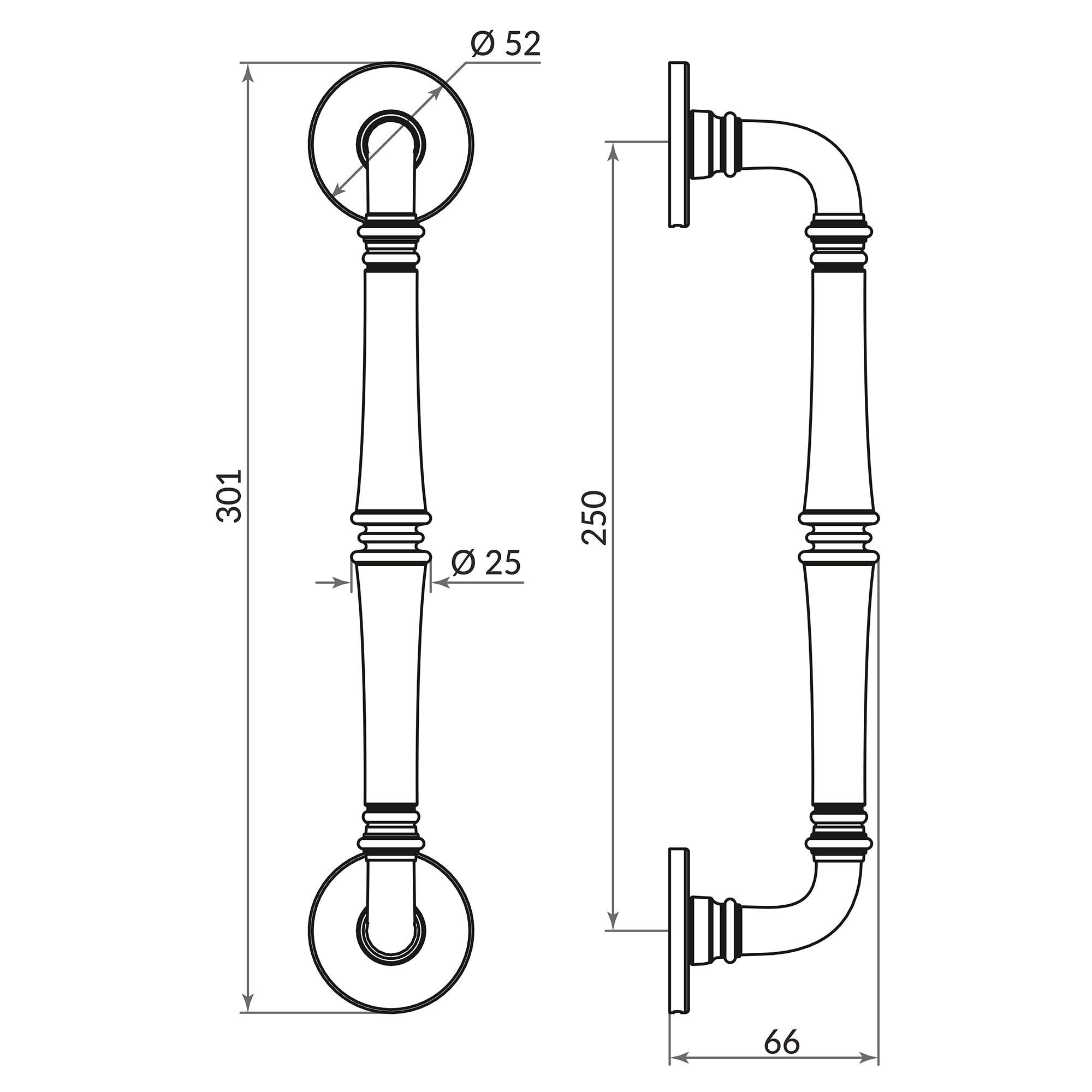 Ручка-скоба Punto (Пунто) PULL.ARC.SORENTO CP-8 хром Ручка-скоба Punto (Пунто) PULL.ARC.SORENTO CP-8 хром