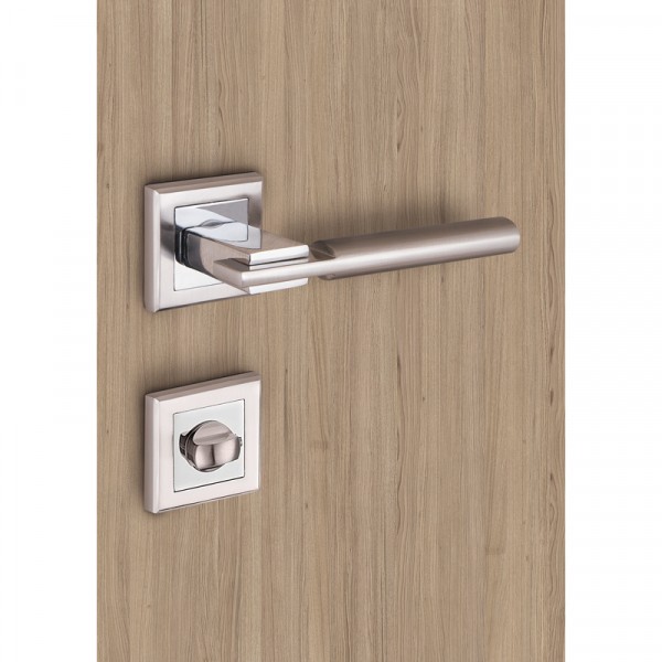 Ручка Punto (Пунто) раздельная K.QL52.CITY (CITY QL) SN/CP-3 матовый никель/хром 