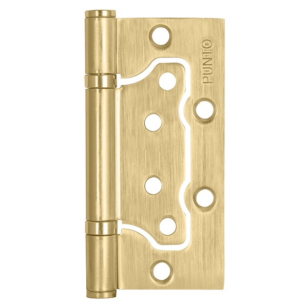 Петля Punto (Пунто) универсальная без врезки IN4200W SB (200-2B 100x2,5) мат. золото 