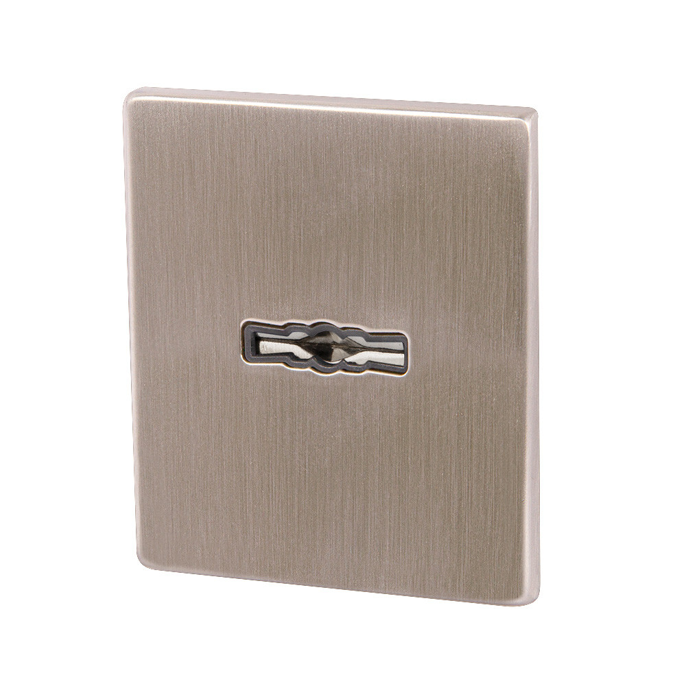 Накладка Armadillo (Армадилло) на сувальдный замок ESC.S-auto.USS/K (PS Protector/USS) SN матовый никель 