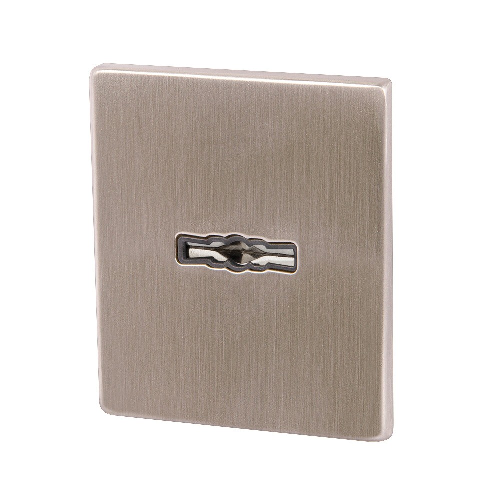 Накладка Armadillo (Армадилло) на сувальдный замок ESC.S-auto.USS/K (PS Protector/USS) SN матовый никель 