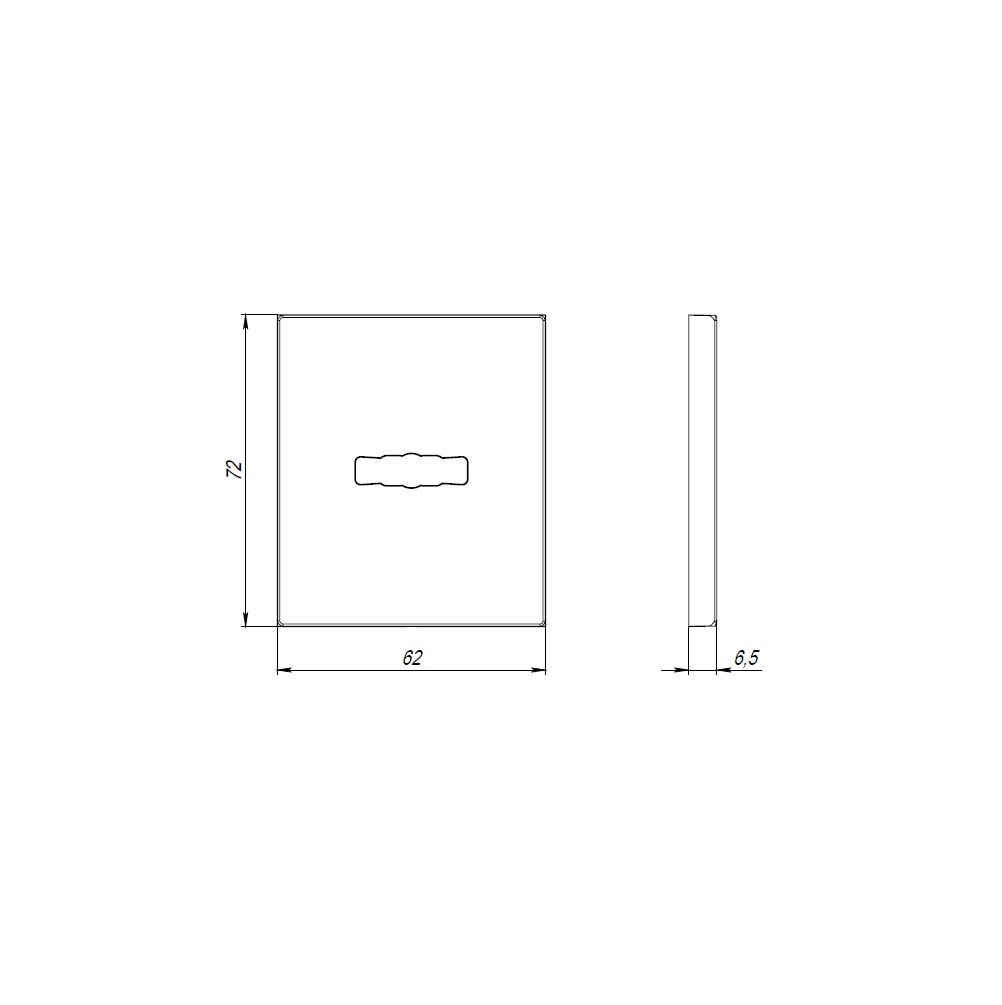 Накладка Armadillo (Армадилло) на сувальдный замок ESC.S-auto.USS/K (PS Protector/USS) SN матовый никель 