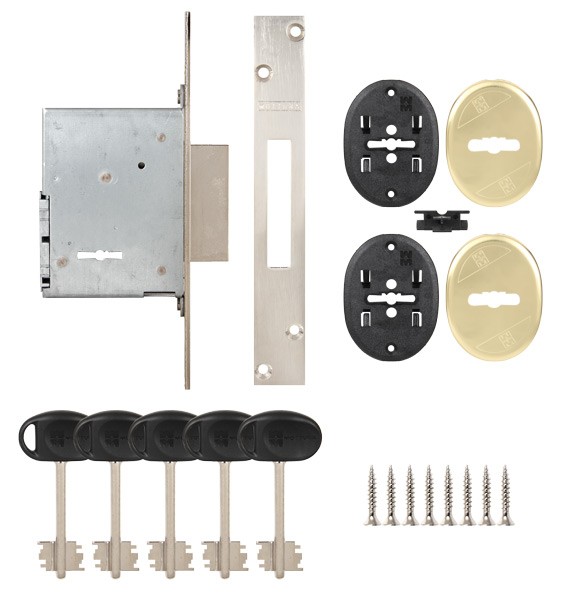 Замок Mottura (Моттура) врезной сувальдный 40.751.42 (с отв. планкой, без накладок) Замок Mottura (Моттура) врезной сувальдный 40.751.42 (с отв. планкой, без накладок)