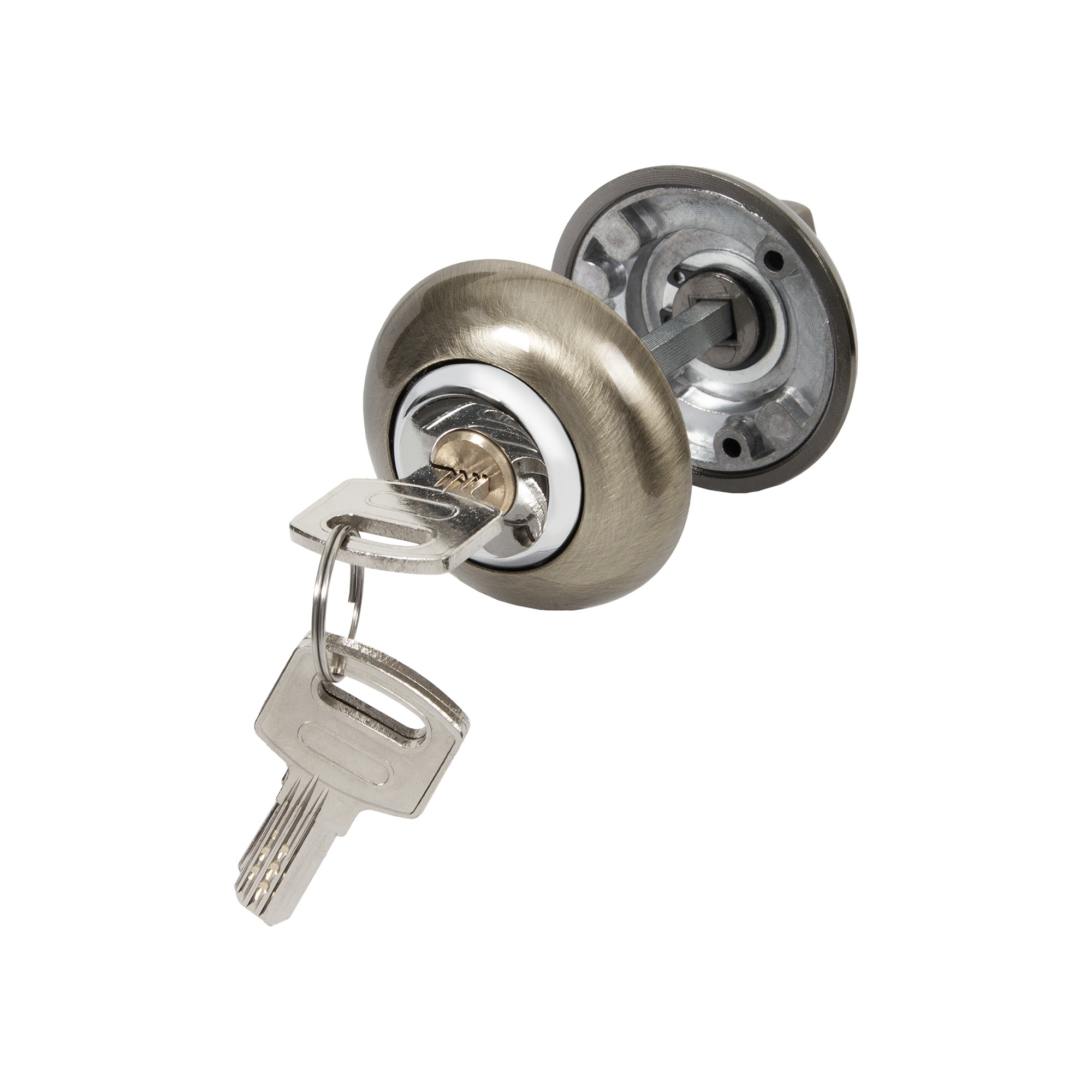 Ручка поворотная Ajax (Аякс) с фиксацией ключом BK6.FIX.JR AB-7 бронза Ручка поворотная Ajax (Аякс) с фиксацией ключом BK6.FIX.JR AB-7 бронза