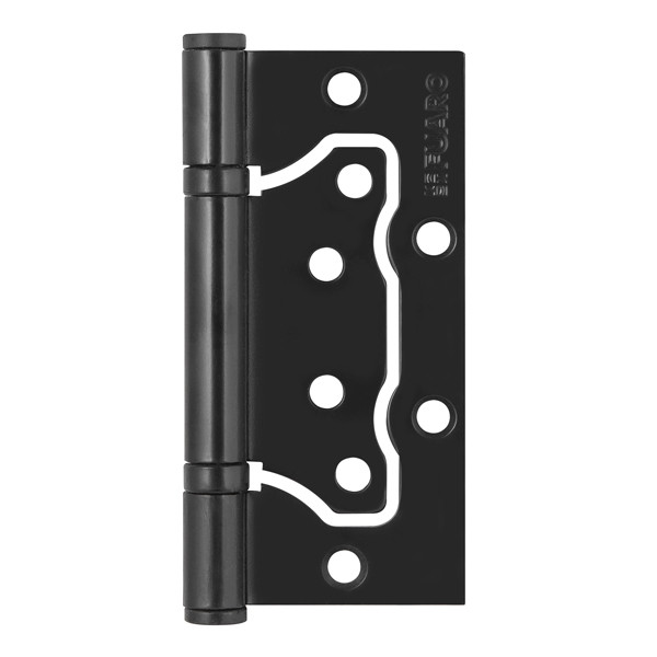 Петля Fuaro (Фуаро) универсальная без врезки IN4500W BL (500-2BB 100x2,5) черный матовый 