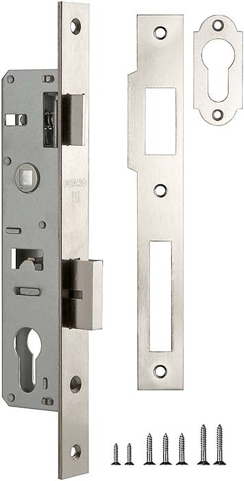 Корпус Fuaro (Фуаро) узкопрофильного замка с защелкой PROF153-25/85 (153-25/85) CP хром Корпус Fuaro (Фуаро) узкопрофильного замка с защелкой PROF153-25/85 (153-25/85) CP хром