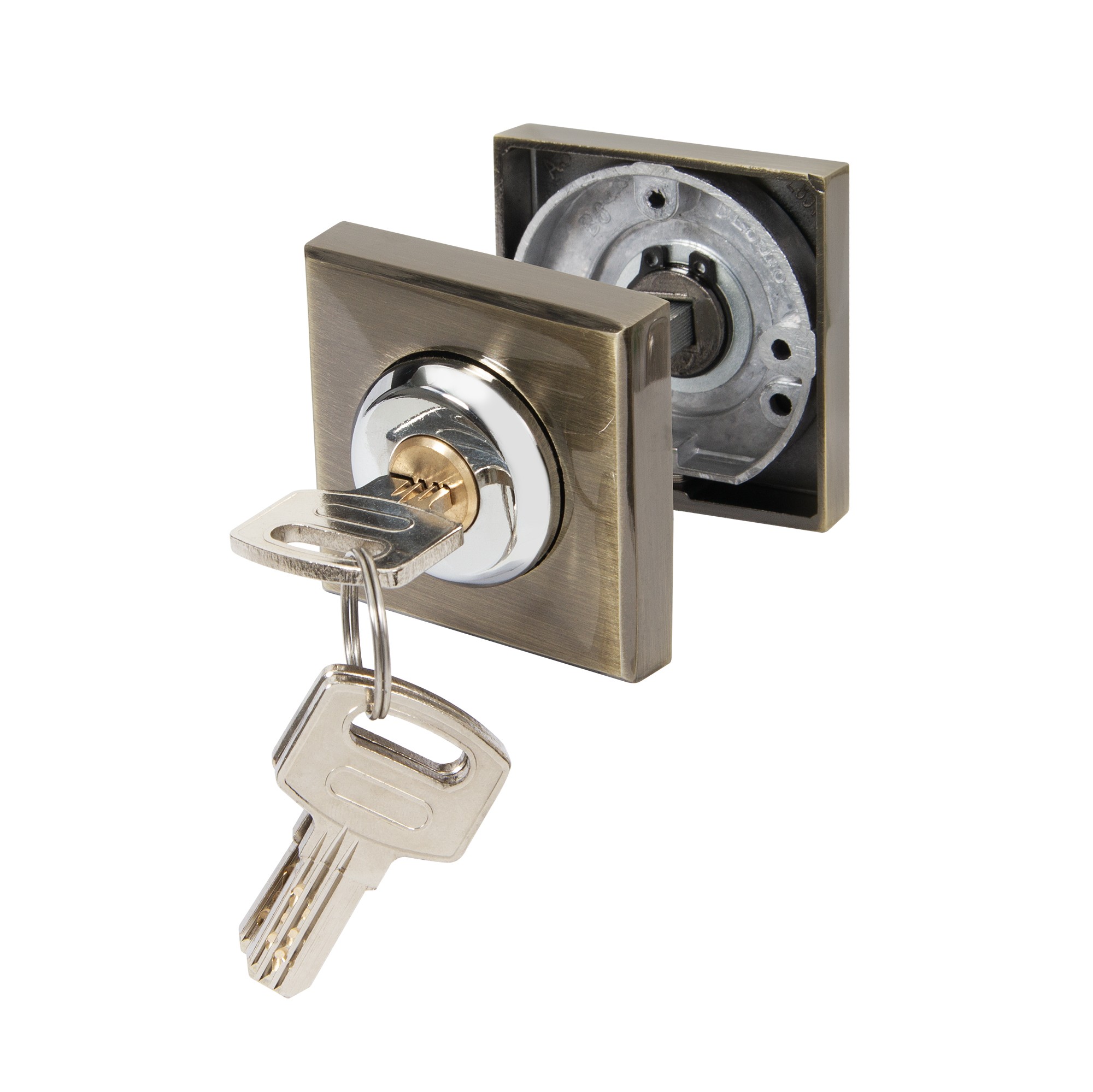 Ручка поворотная Ajax (Аякс) с фиксацией ключом BK6.FIX.JK AB-7 бронза Ручка поворотная Ajax (Аякс) с фиксацией ключом BK6.FIX.JK AB-7 бронза