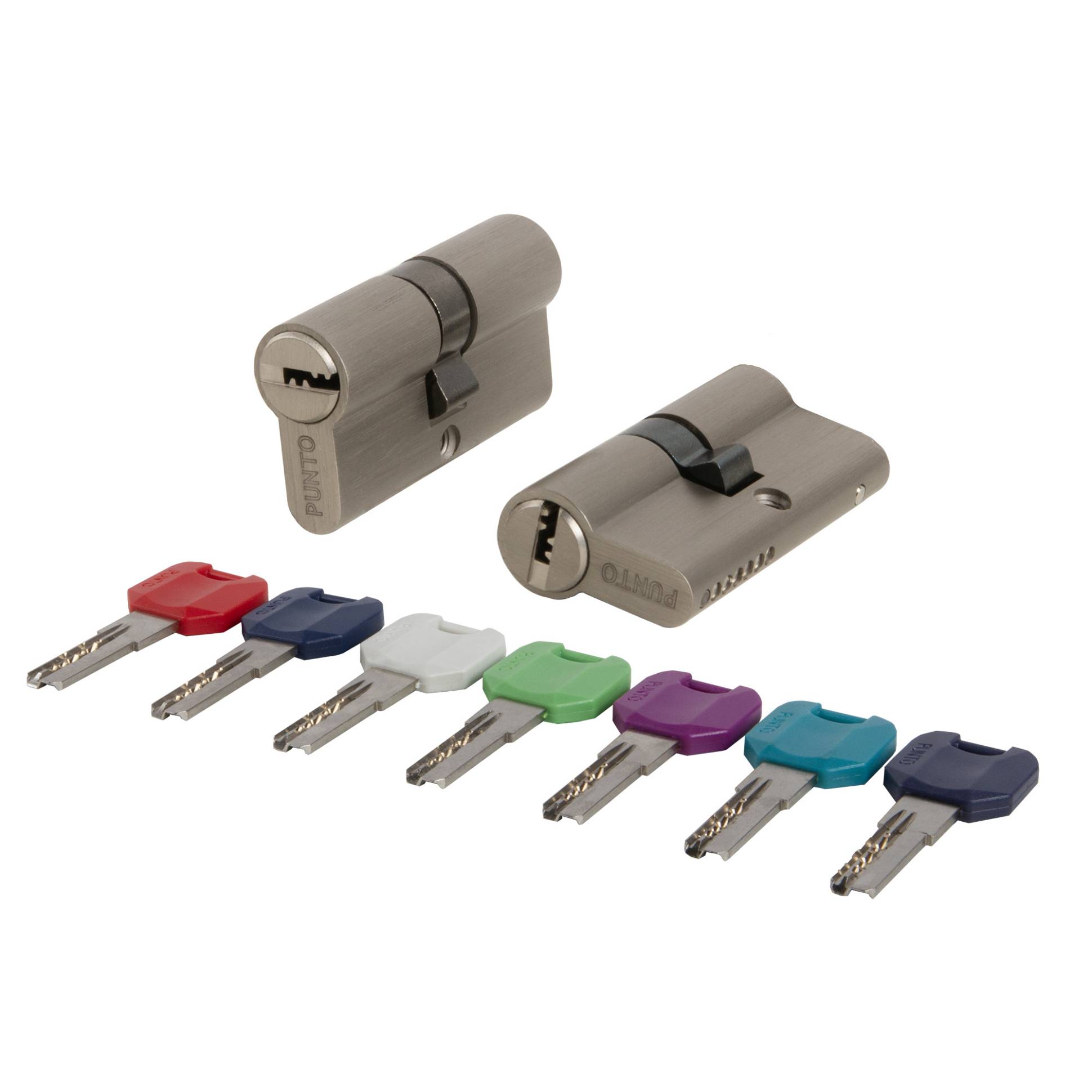 Цилиндровый Punto (Пунто) механизм MaxPro7000Key65mm(25+10+30) SN никель 7key 
