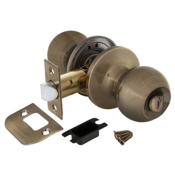 Ручка Ajax (Аякс) защелка DK682 AB-BK (6082 AB-B) (фик.) бронза 