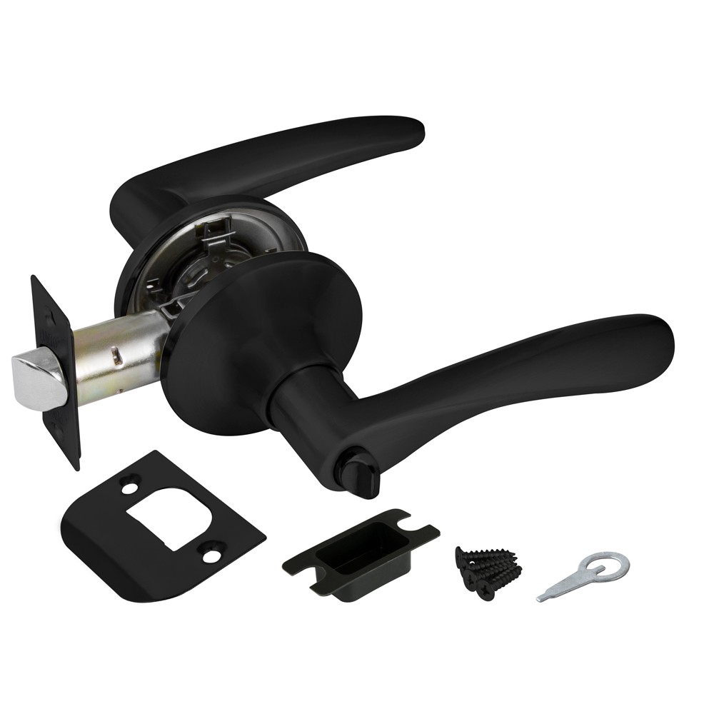 Ручка Punto (Пунто) защелка DK620 BL-BK (6020 BL-B) (фик.) черный 