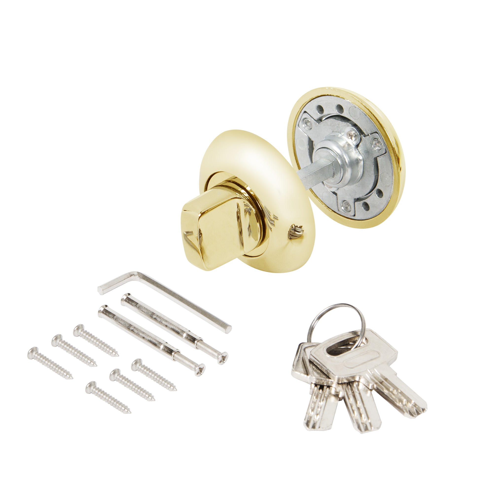 Ручка поворотная Ajax (Аякс) с фиксацией ключом BK6.FIX.JR GP-5 золото Ручка поворотная Ajax (Аякс) с фиксацией ключом BK6.FIX.JR GP-5 золото