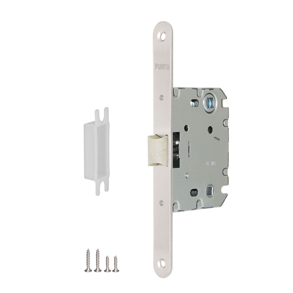 Защелка Punto (Пунто) PLASTPL70X-R20 (PL70X-R20 SN) (врезная) SN мат. никель упаковка 