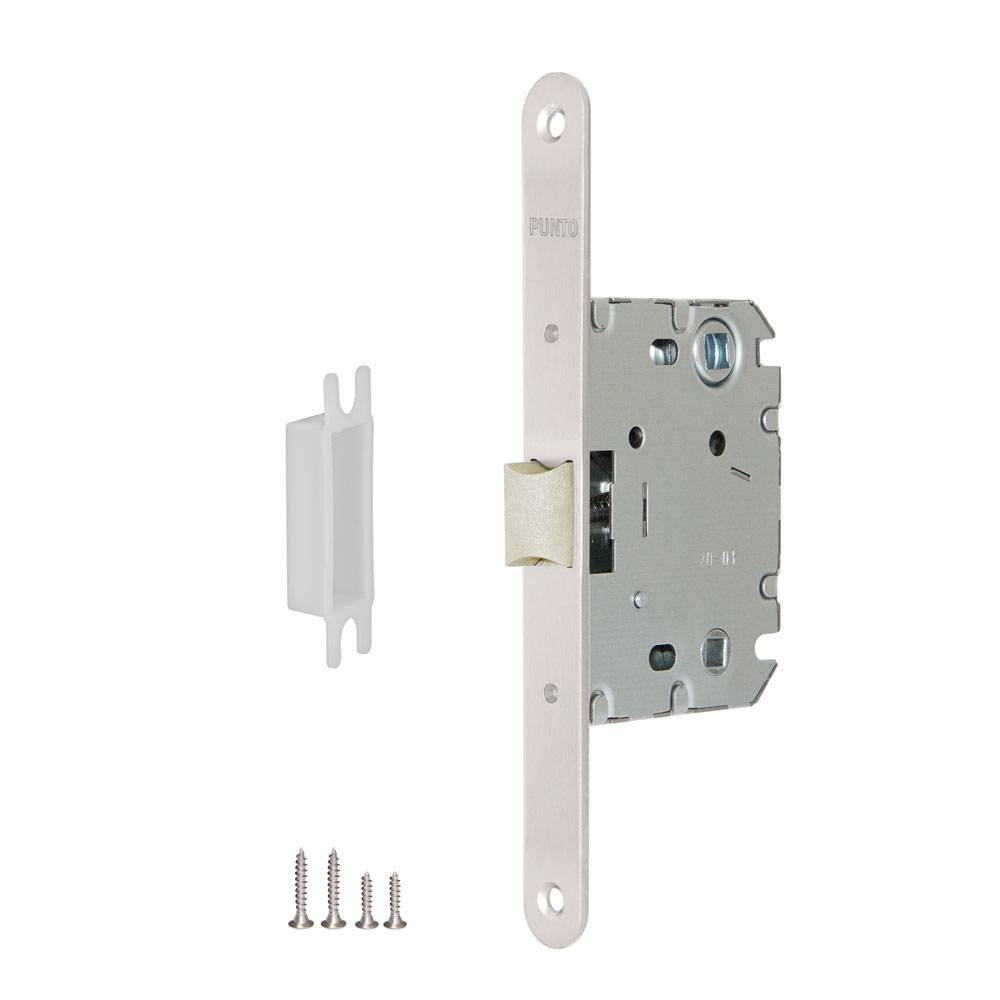Защелка Punto (Пунто) PLASTPL70X-R20 (PL70X-R20 SN) (врезная) SN мат. никель упаковка 