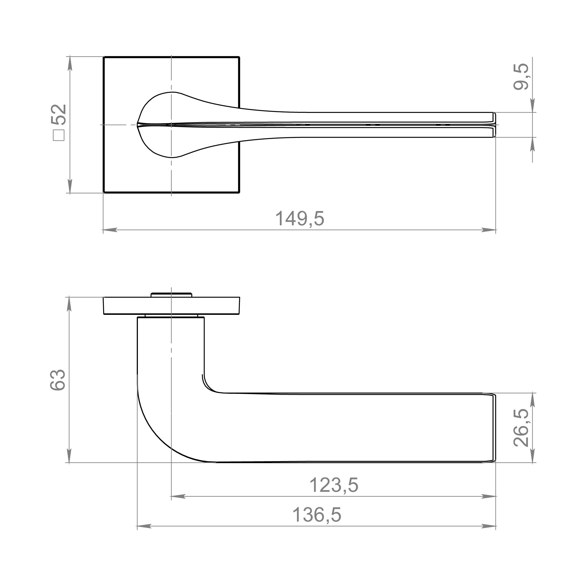 Ручка Fuaro (Фуаро) раздельная K.ZL52.MEDIANA SSG-39 сатинированное золото Ручка Fuaro (Фуаро) раздельная K.ZL52.MEDIANA SSG-39 сатинированное золото