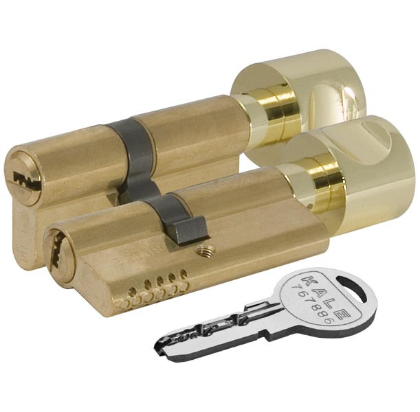 Цилиндровый механизм Kale kilit (Кале килит) с вертушкой 164 OBS SCE/70 (30+10+30) mm латунь 5 кл. new 