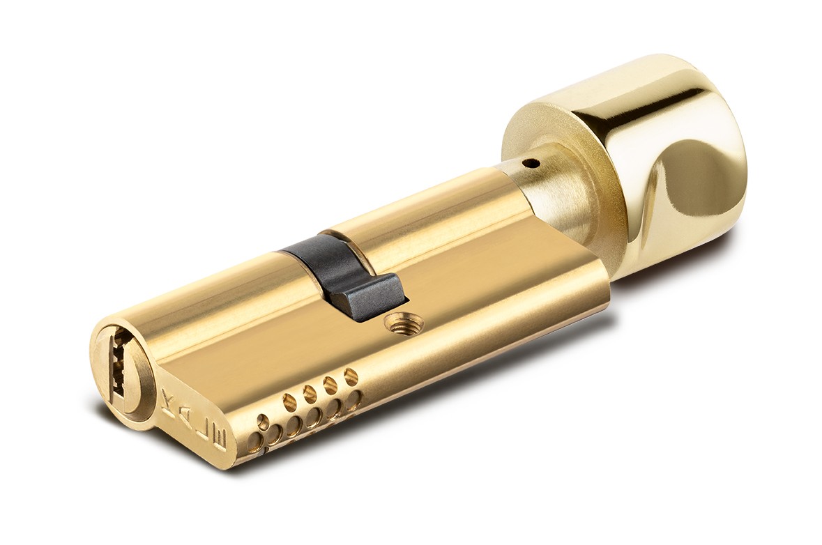 Цилиндровый механизм Kale kilit (Кале килит) с вертушкой 164 OBS SCE/70 (30+10+30) mm латунь 5 кл. new 