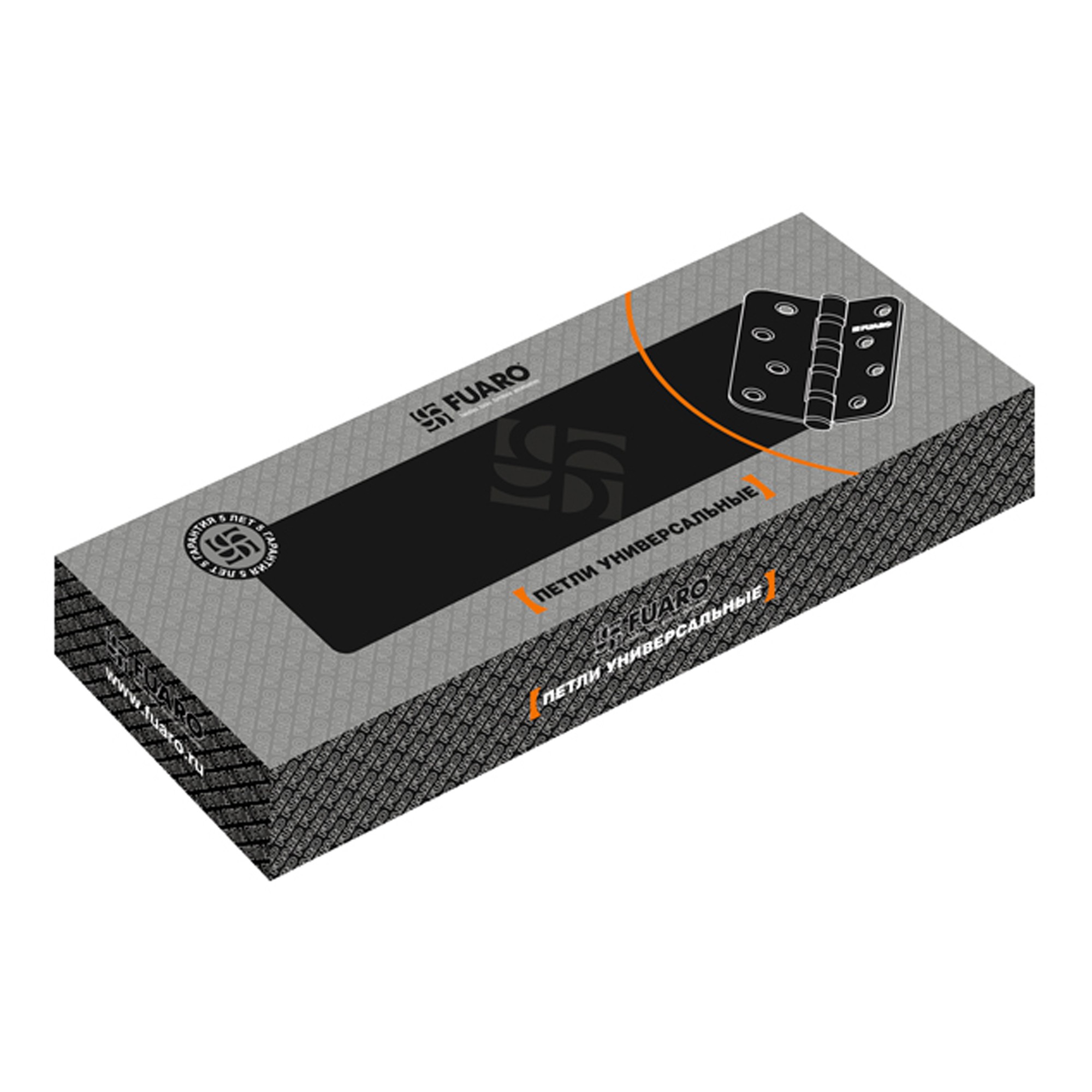 Петля Fuaro (Фуаро) универсальная IN4400U-R10 SN (4BB-R10 100x75x2,5) мат. никель 