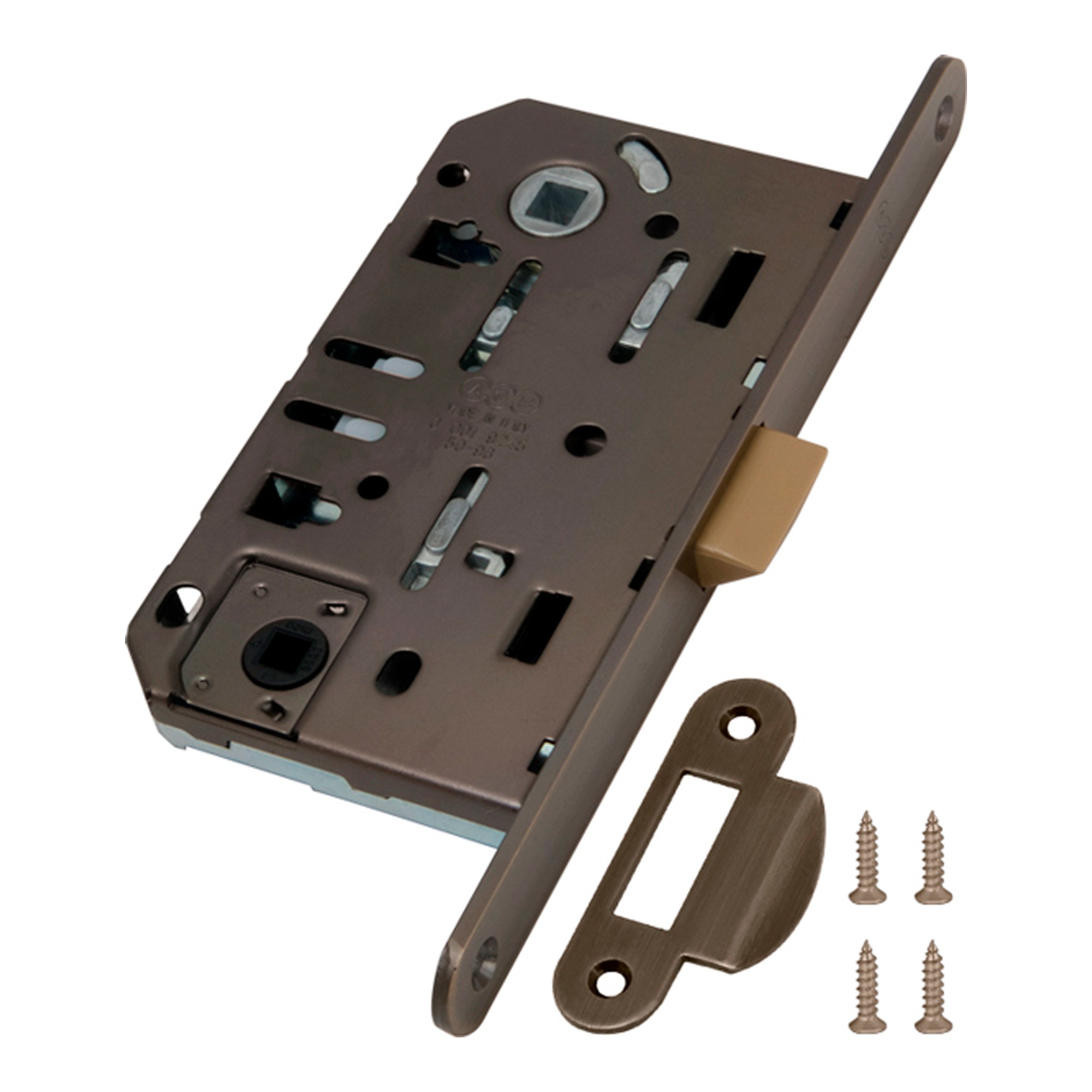 B01102.50.12.567 AGB (АГБ) Защелка врезная WC (антич. бронза) MEDIANA EV. (инд.упак+B01000.13) 