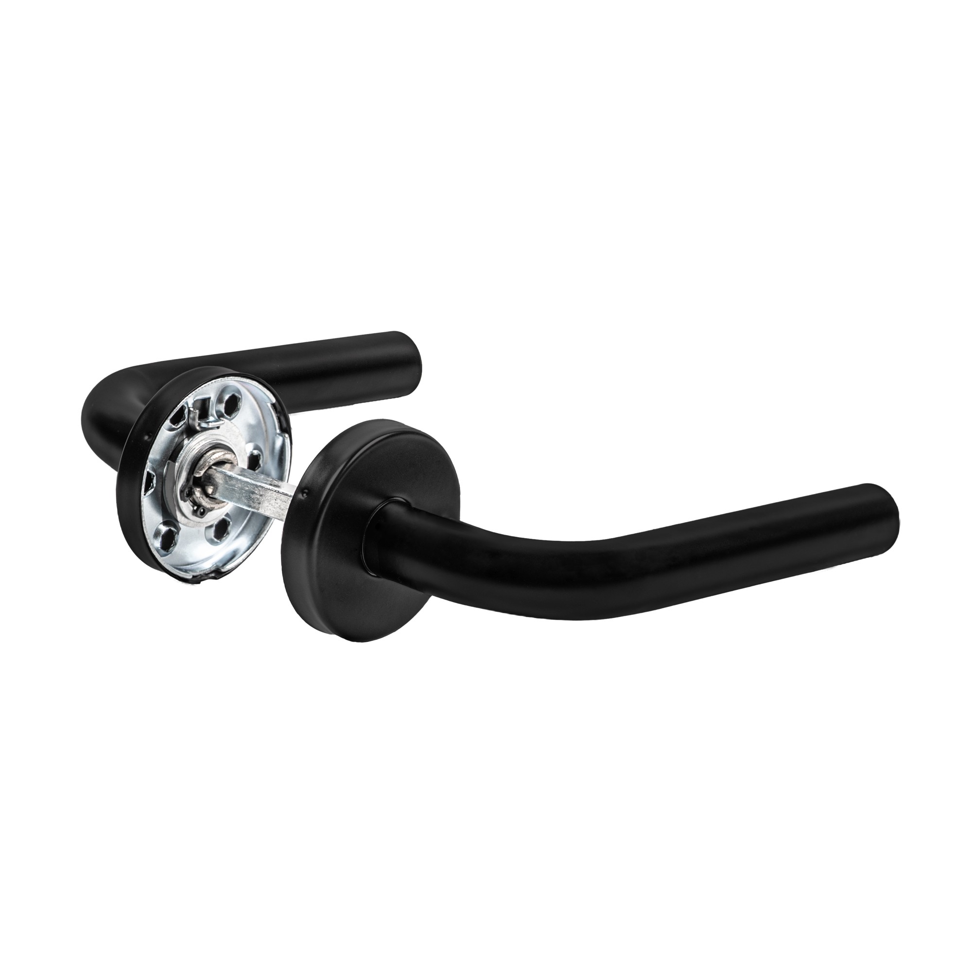 Ручка Fuaro (Фуаро) раздельная R.DSS201-0201/19 (DSS-0201/19) INOX 201 BL-24 черный 