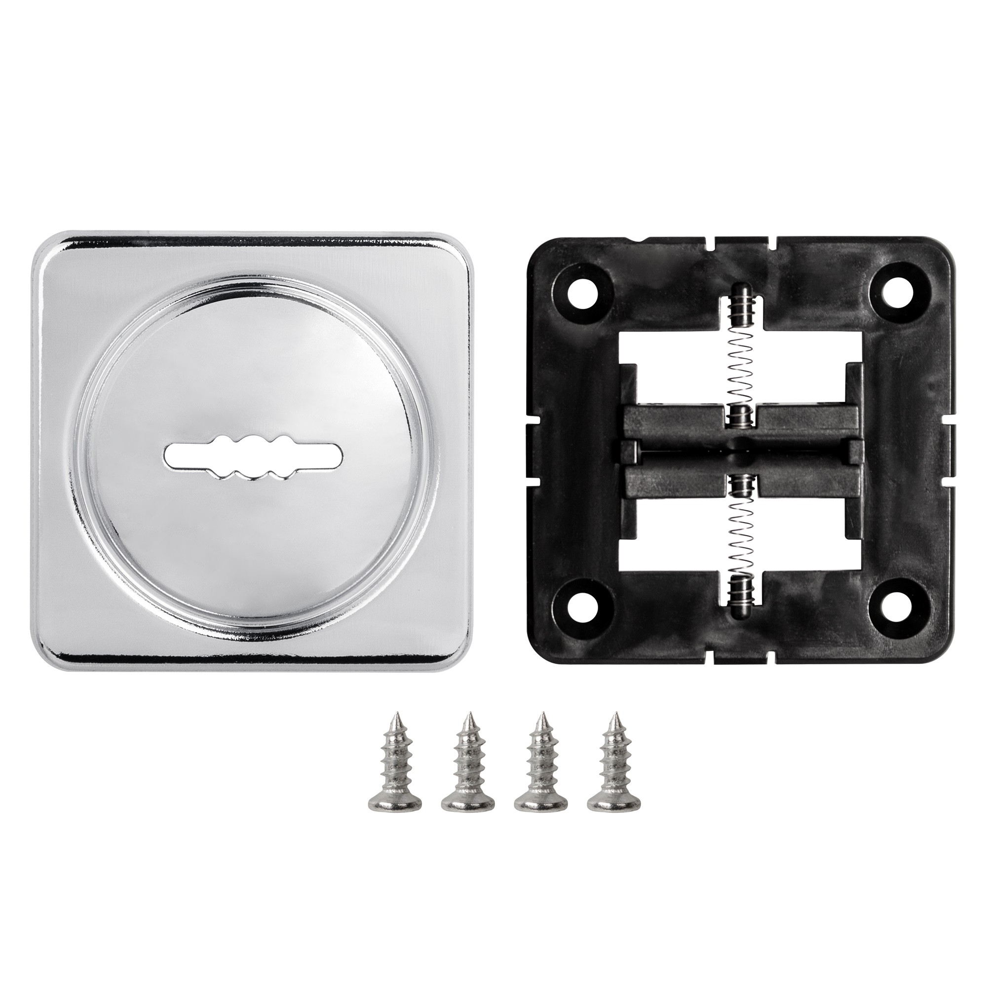 Накладка Fuaro (Фуаро) на сувальдный замок ESC.S-auto.MSC/K.62 с авт.шторками CP-8 хром (1шт.) Накладка Fuaro (Фуаро) на сувальдный замок ESC.S-auto.MSC/K.62 с авт.шторками CP-8 хром (1шт.)