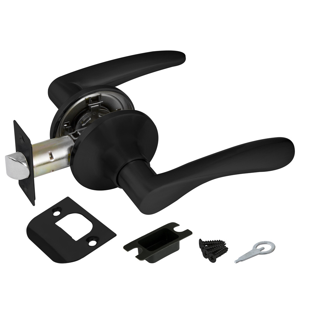 Ручка Punto (Пунто) защелка DK620 BL-PS (6020 BL-P) (без фик.) черный 