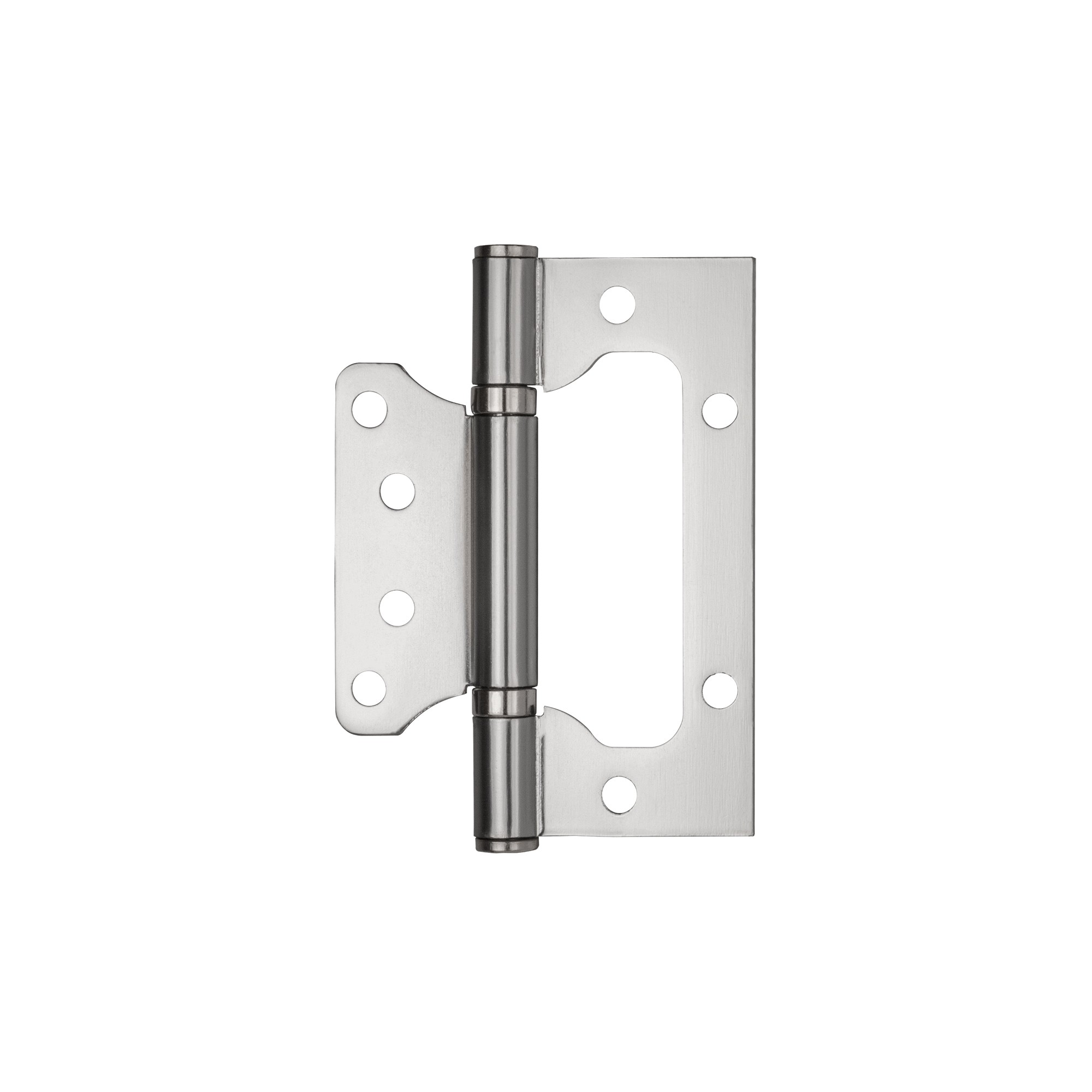 Петля Ajax (Аякс) универсальная без врезки IN4000W SSC (100/P-2B 100x2,3) сатин.хром Петля Ajax (Аякс) универсальная без врезки IN4000W SSC (100/P-2B 100x2,3) сатин.хром