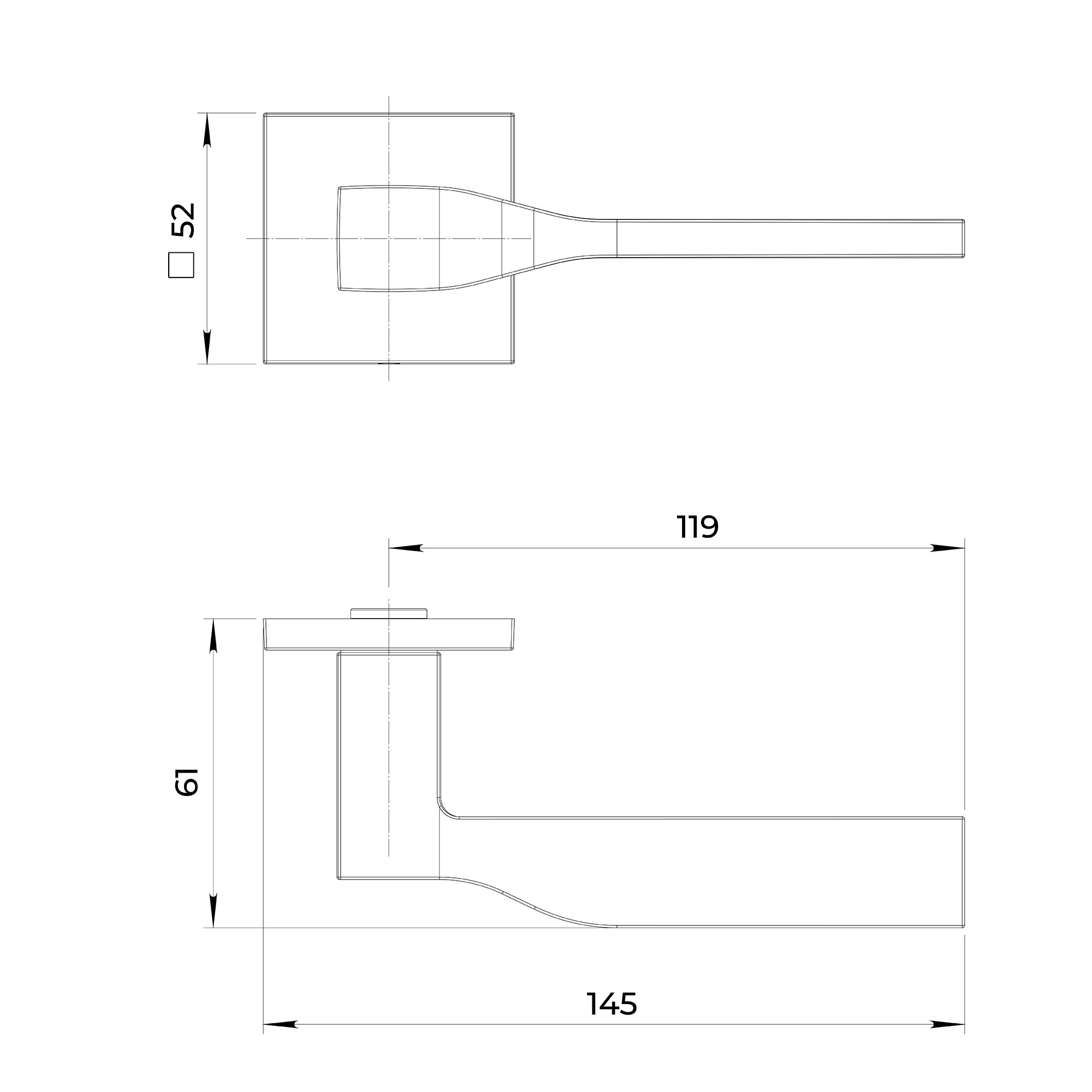Ручка Ajax (Аякс) раздельная K.JS51.SALTO SN-3 матовый никель Ручка Ajax (Аякс) раздельная K.JS51.SALTO SN-3 матовый никель