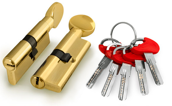 Цилиндровый Fuaro (Фуаро) механизм (D-PRO502/70) D-PRO5002Knob70(30+10+30) PB латунь 5Key 