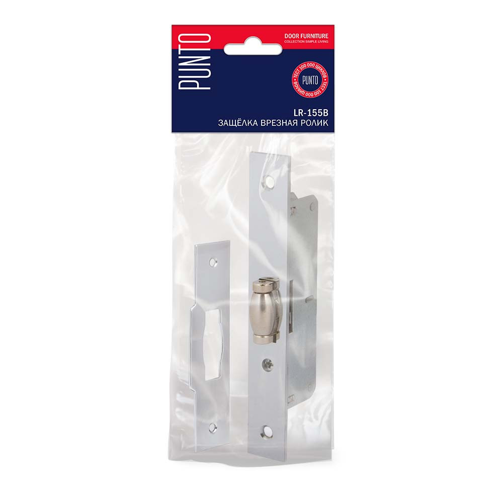 Защелка Punto (Пунто) врезная METLR-155B ролик СP хром Защелка Punto (Пунто) врезная METLR-155B ролик СP хром