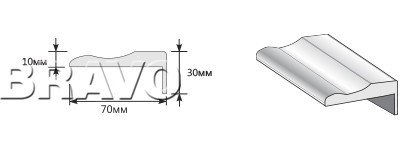 Наличник Телескоп Тип-2 2150*70*10 