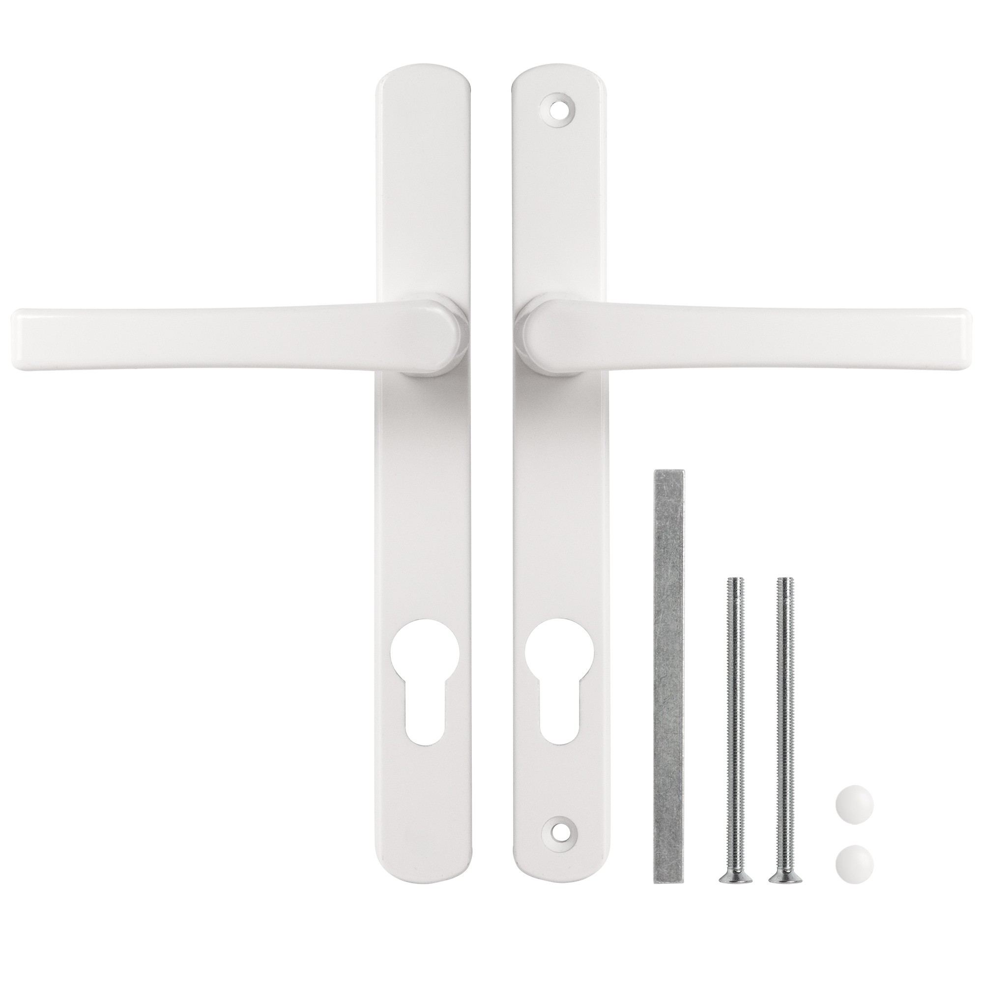 Ручка Punto (Пунто) на планке HANDLE.92.25.67-75 RAL 9016 белый 