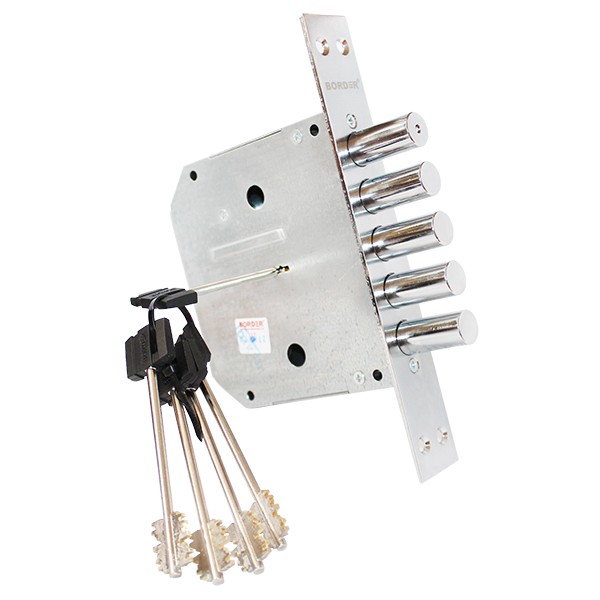 Замок Border (Бордер) врезной сувальдный К8-6 , 5 кл. (кл. 120 мм) /72260/ 