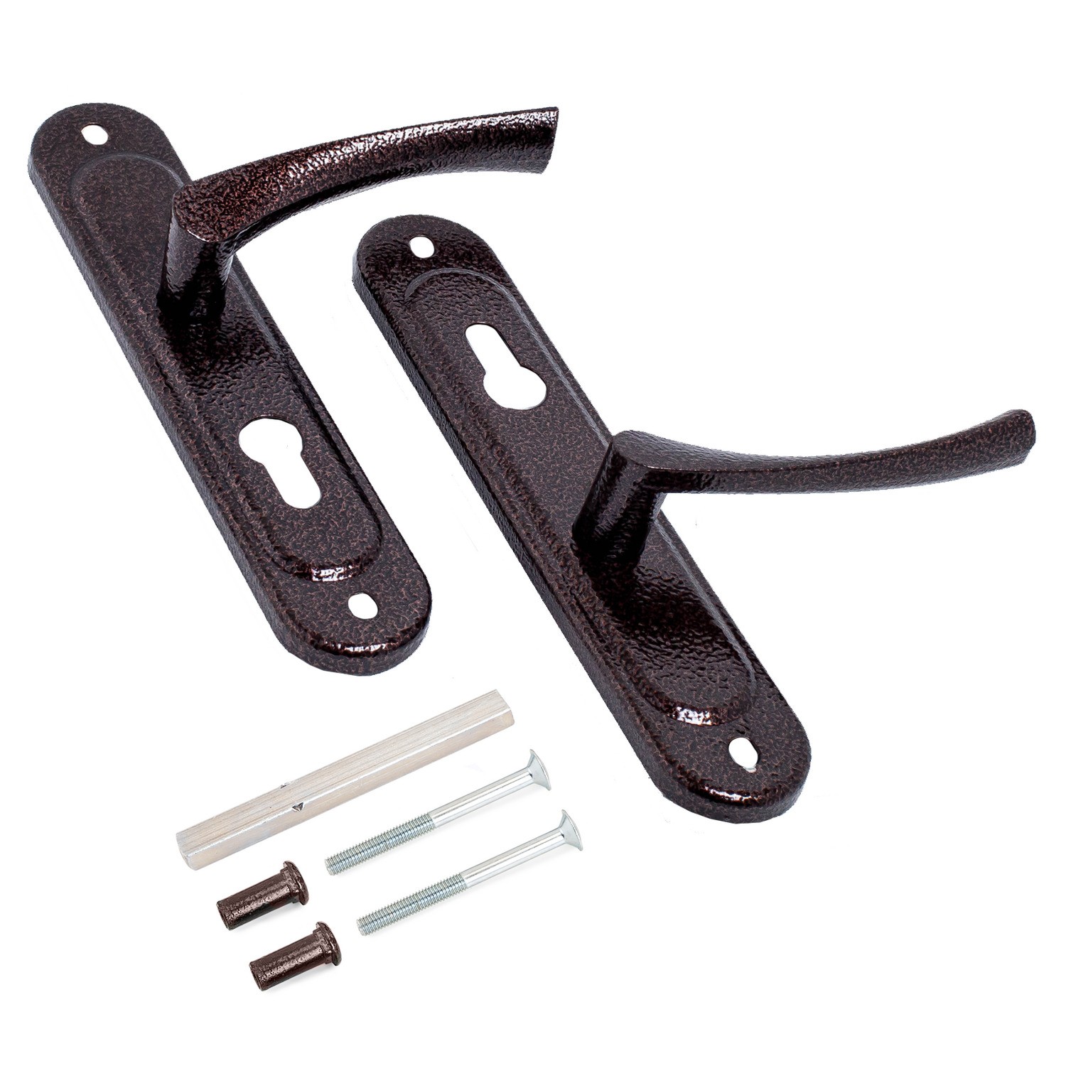 Ручка дверная Zenit (Зенит) на планке РФ1-55.17 (медь) 