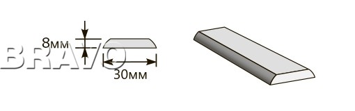 Притворная планка 2000*30*8 