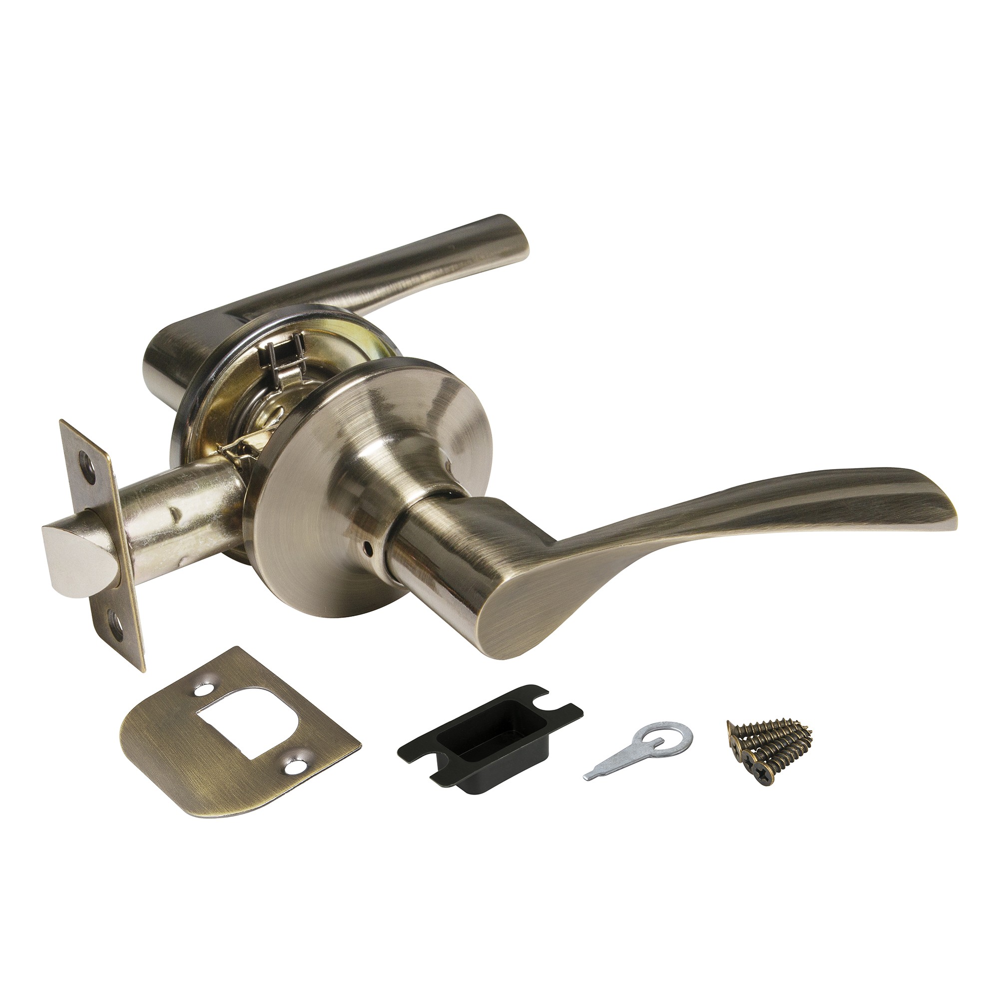 Ручка Ajax (Аякс) защелка DK610 AB-PS (6010 AB-P) (без фик.) бронза 