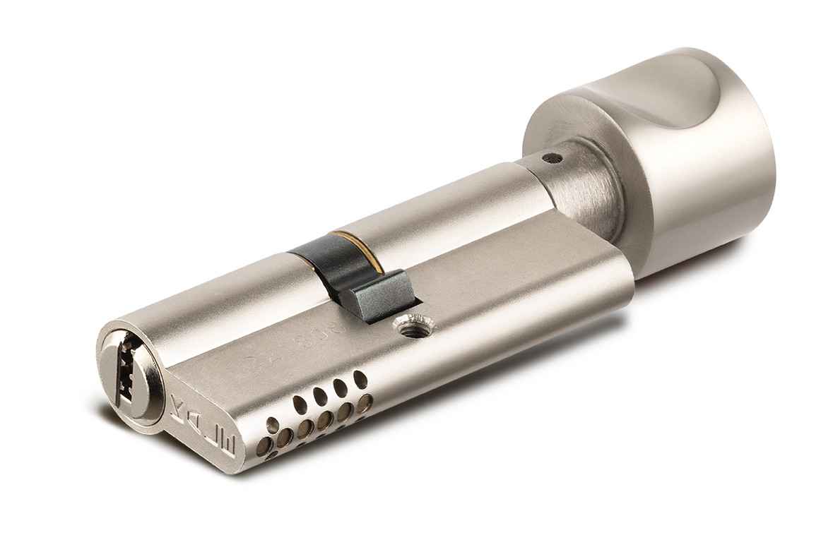 Цилиндровый механизм Kale kilit (Кале килит) с вертушкой 164 OBS SCE/70 (30+10+30) mm никель 5 кл. new 