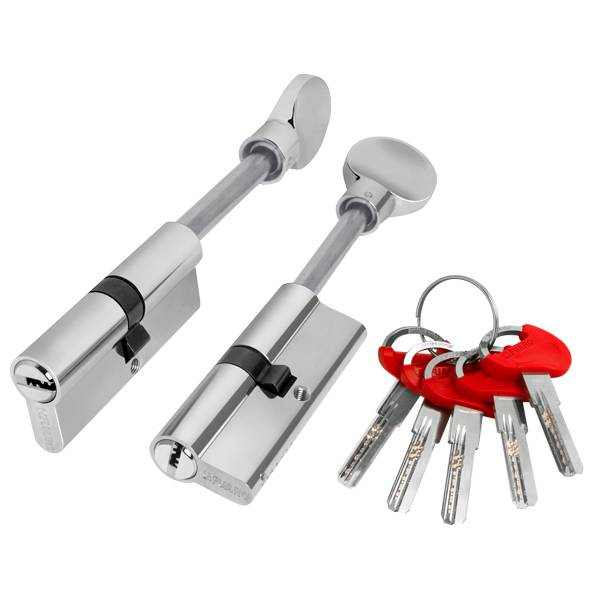 Цилиндровый Fuaro (Фуаро) механизм (D-PRO507/85) D-PRO5007Tang85(50+10+25) CP хром 5Key со штоком 